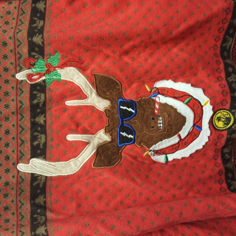 Nice, Like New Dutch Bros. Reindeer Christmas Sweater